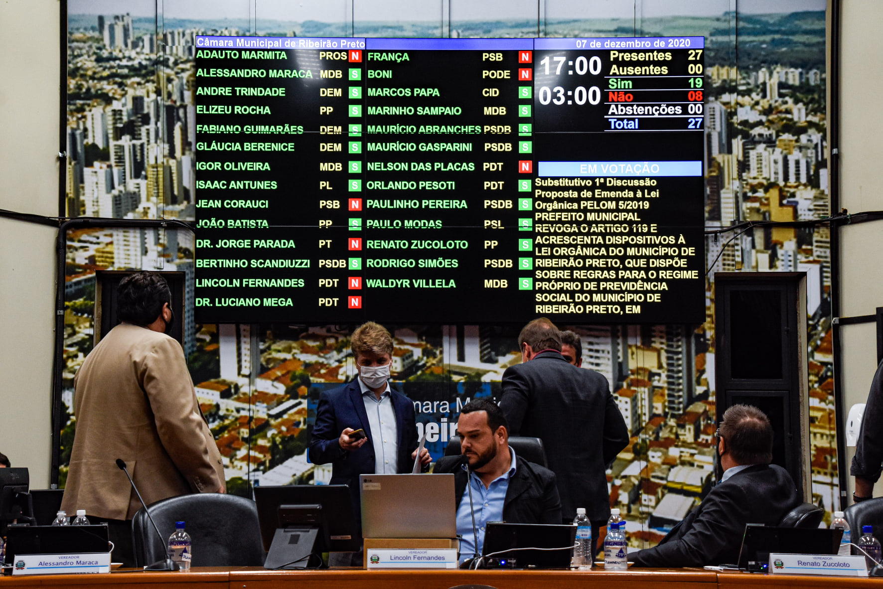 Vereadores aprovam em primeira discussão reforma do IPM