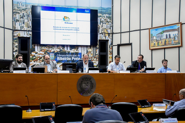 Reunião na Câmara apresenta estudo sobre tarifa em Ribeirão Preto 