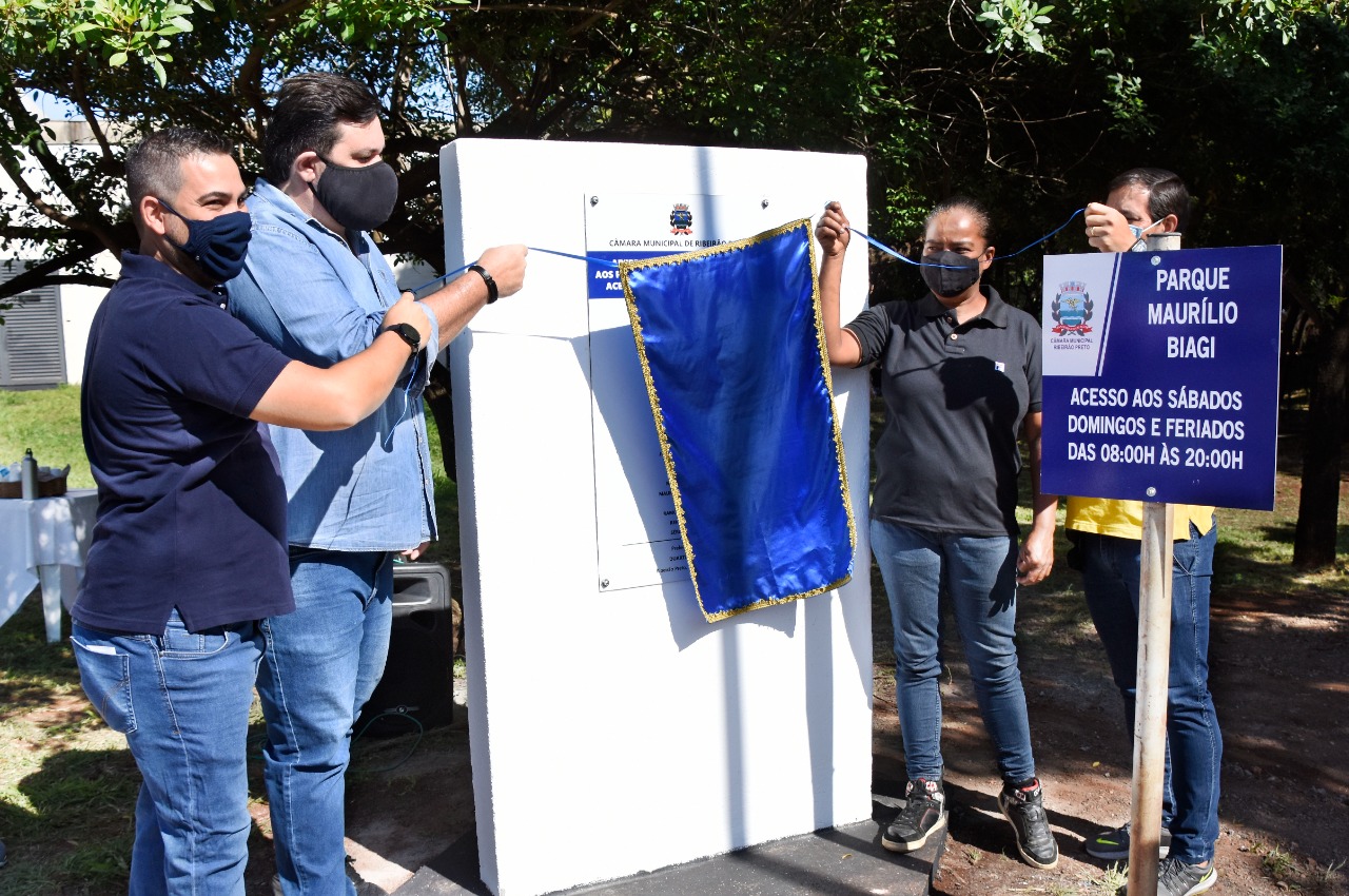 Câmara inaugura passarela de acesso ao parque Maurílio Biaggi