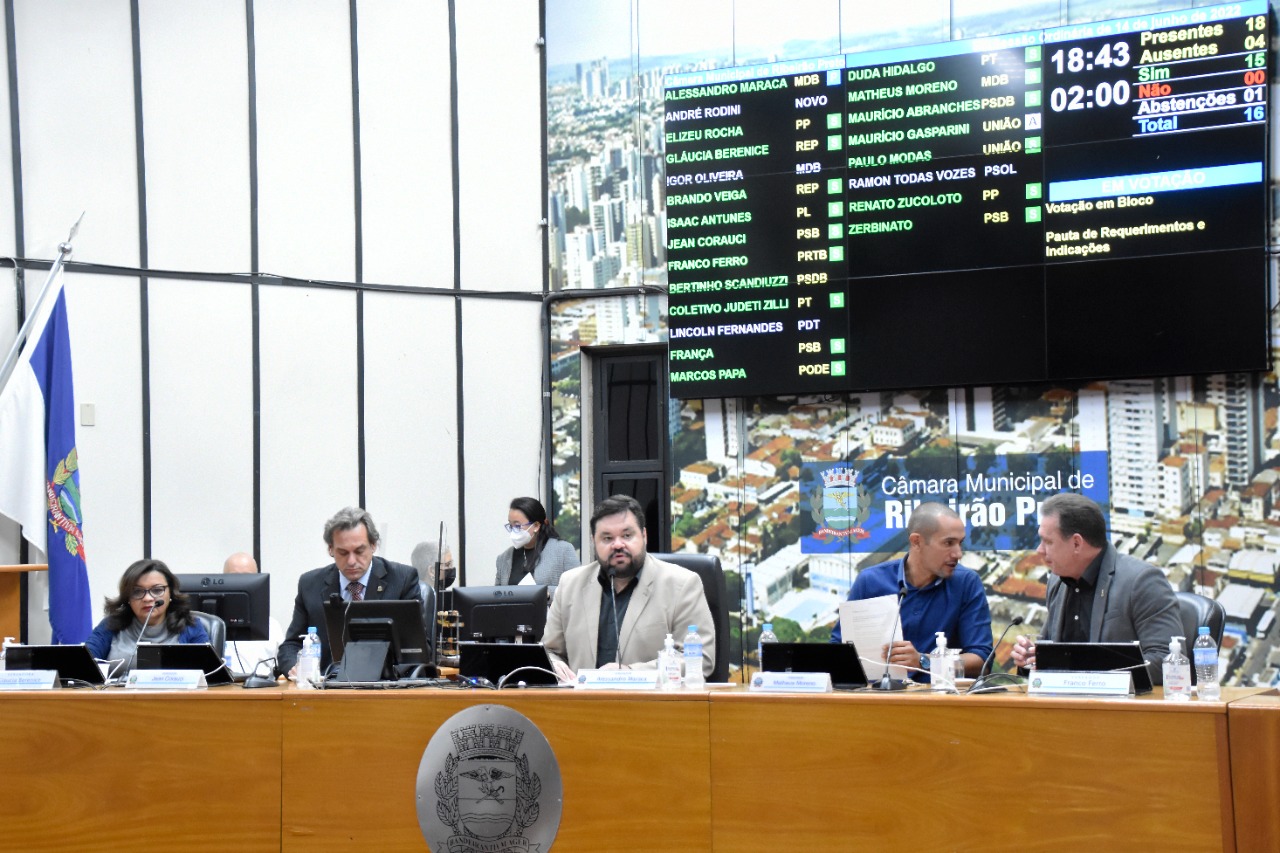 Vereadores deliberaram cinco matérias durante sessão ordinária