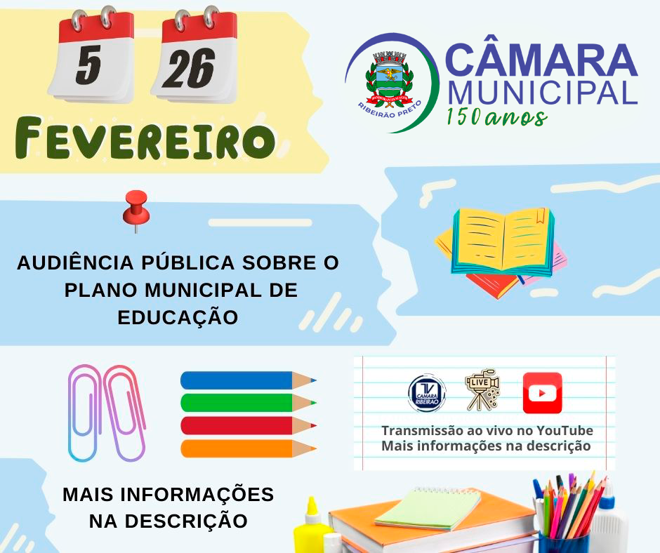 Legislativo vai debater o Plano Municipal de Educação